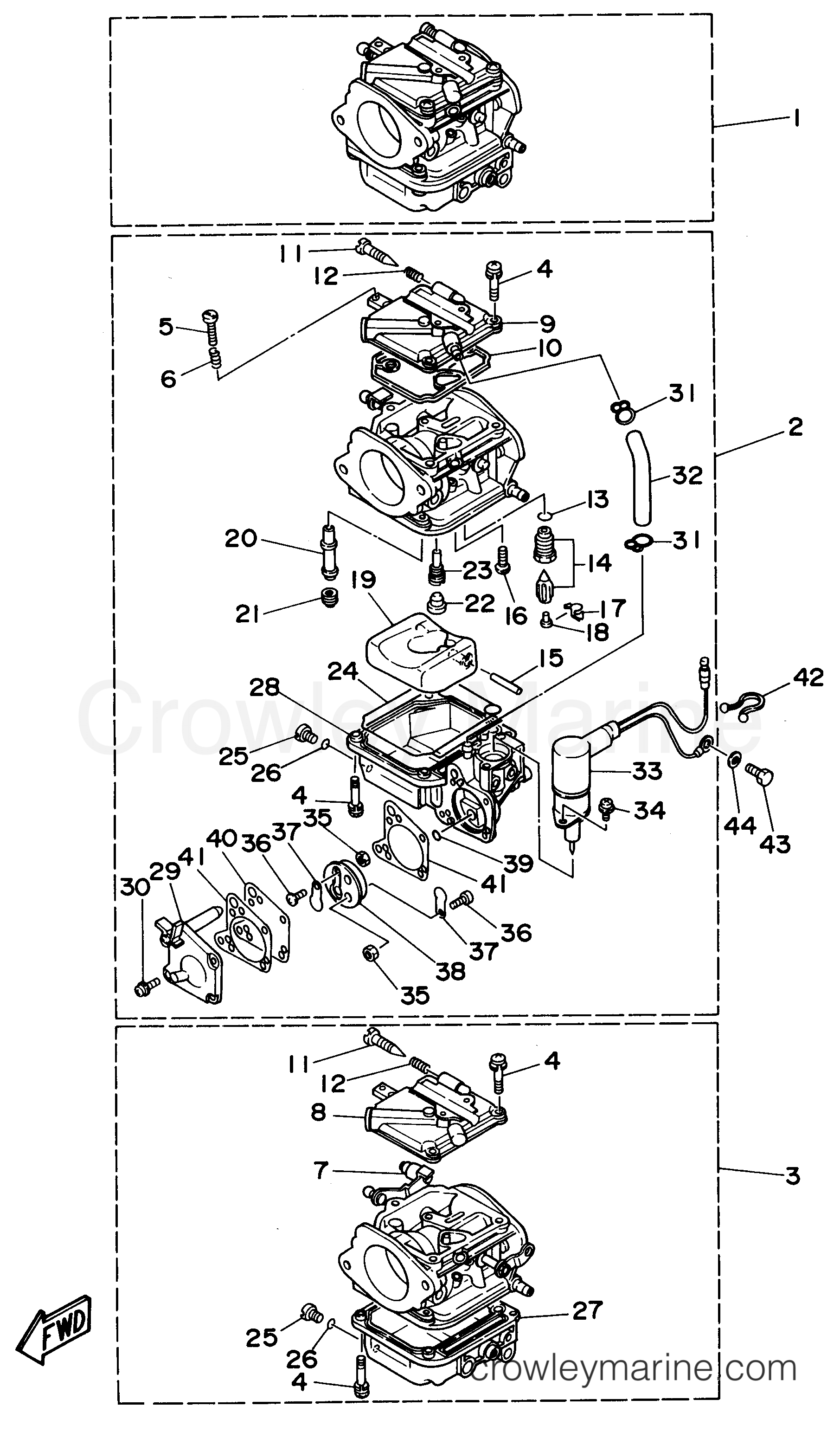 Yamaha Motors 70TLRU - CARBURETOR