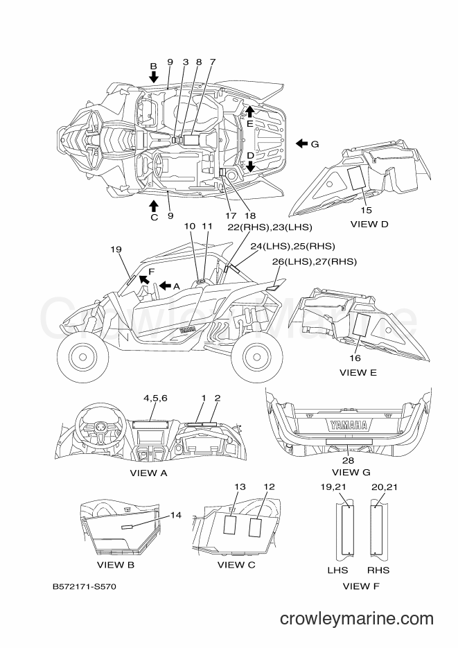 2018 ATV YXZ1000ETS - YXZ1000ETS (B0F5) [010] - EMBLEM & LABEL 1