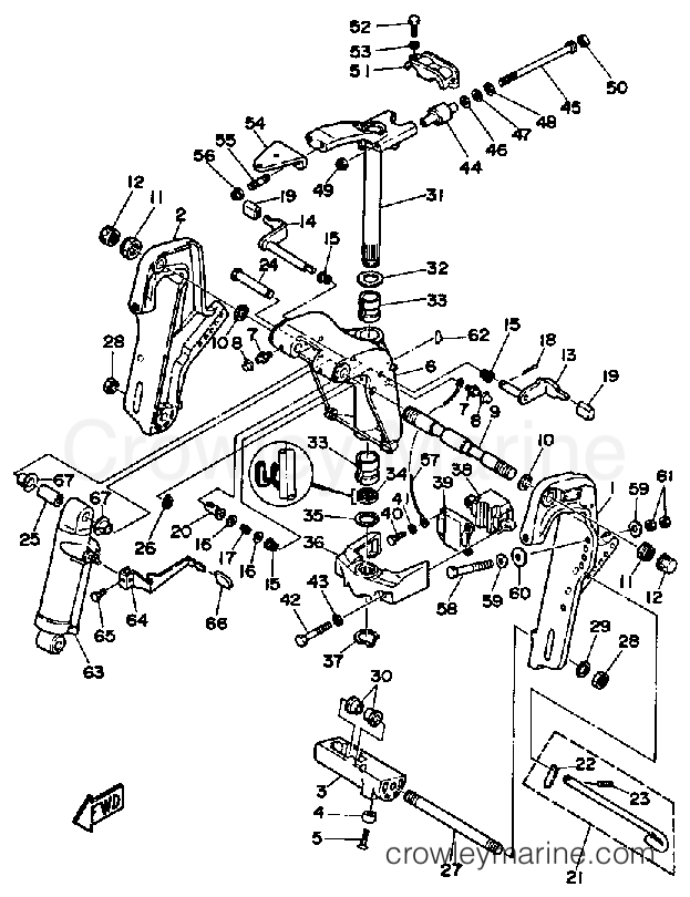Yamaha Motors 50ELH - BRACKET