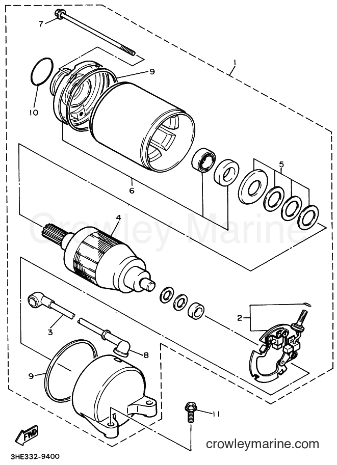 Yamaha Motors FZR600 (3RH2) [999] - STARTER