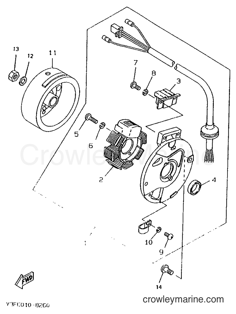 1995 Scooter CW50R - CW50R (4SX1) [999] - GENERATOR