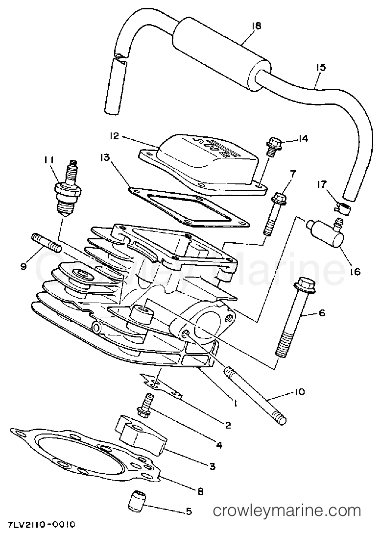 Yamaha Motors EF6000EA - CYLINDER HEAD EF5000EA