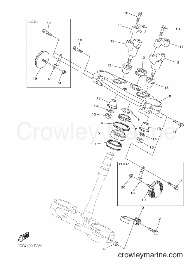 2016 Dirt Bike WR250F - WR250F (2GB7) [010] - STEERING