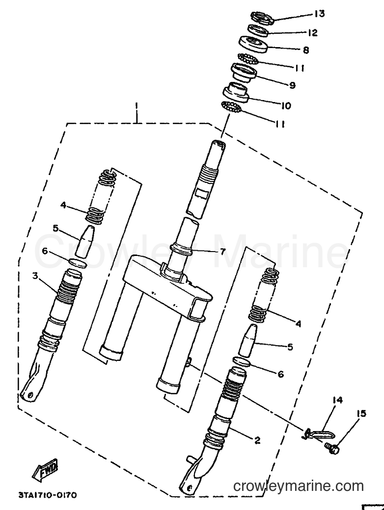 Yamaha Motors SH50 (3UV3) [999] - FRONT FORK