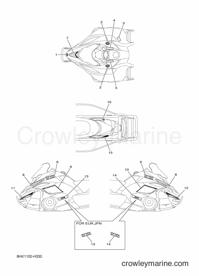 Yamaha Motors RFX10RSS (8HK2) [010] - EMBLEM
