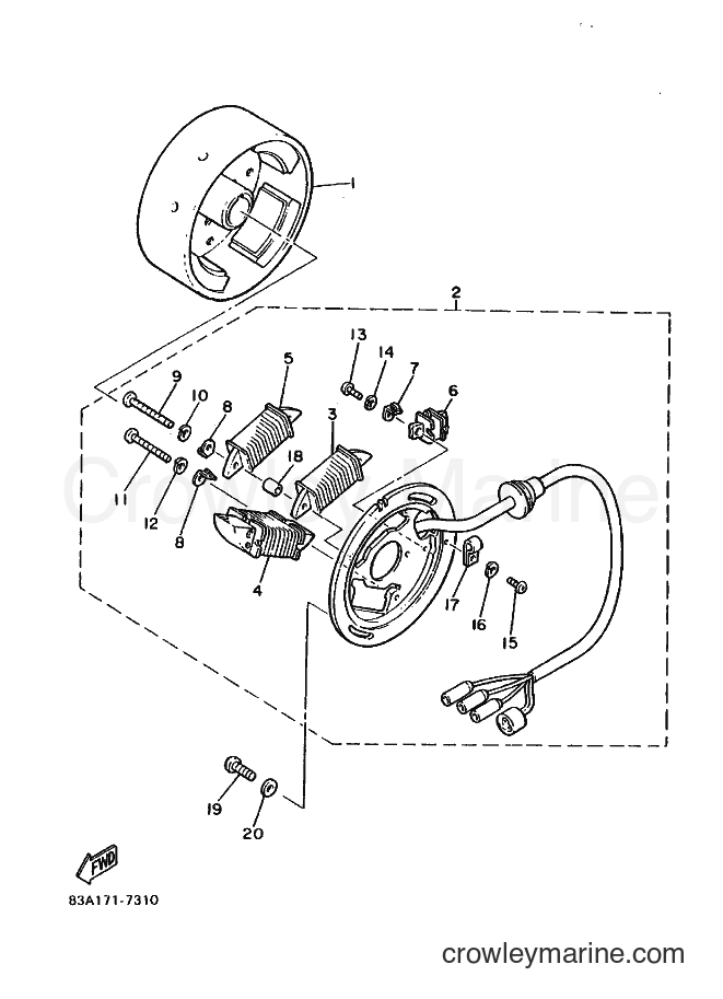 1988 Snowmobile ET340 - ET340 (84G0) [010] - GENERATOR