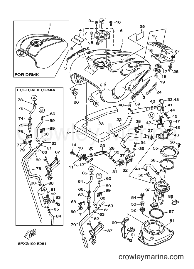 2006 Cruiser XV1700PC - XV1700PC (5PXJ) [010] - FUEL TANK