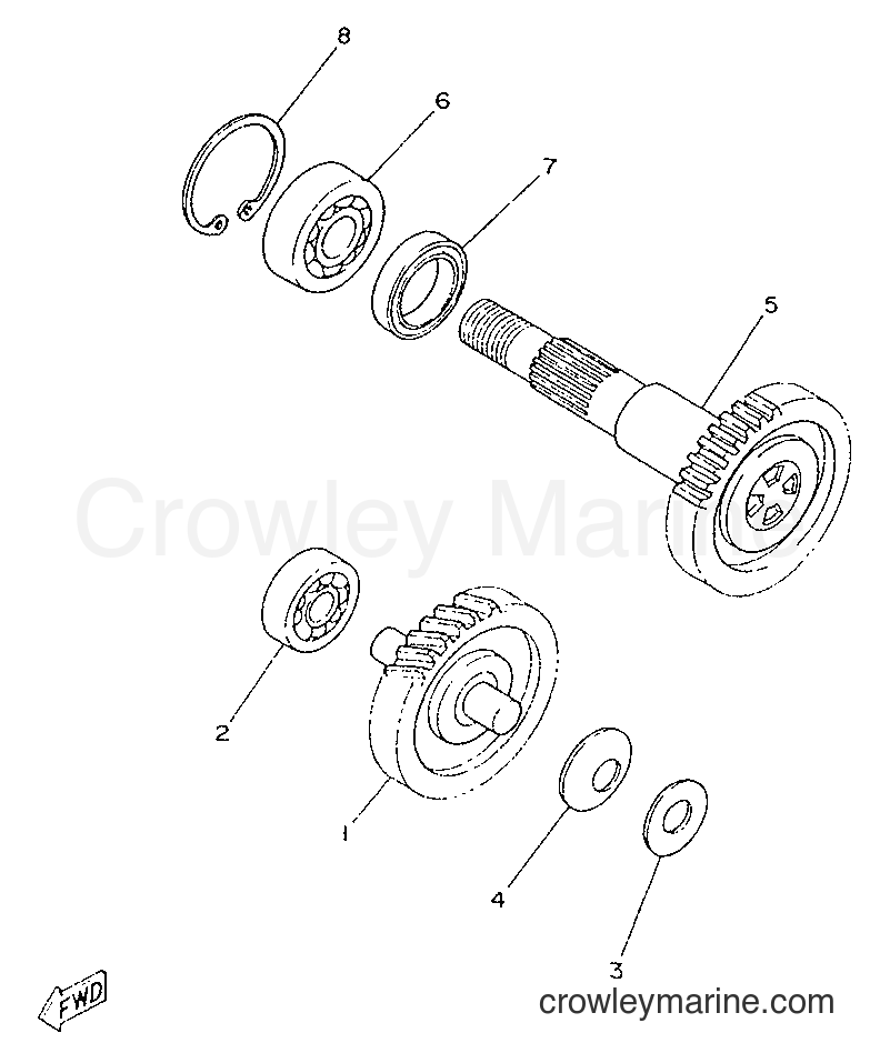 1996 Scooter YA50M - YA50M (3UG1) [999] - TRANSMISSION