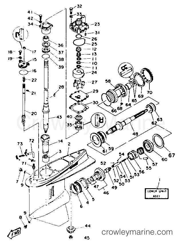 Yamaha Motors L150TXRR - LOWER DRIVE 3