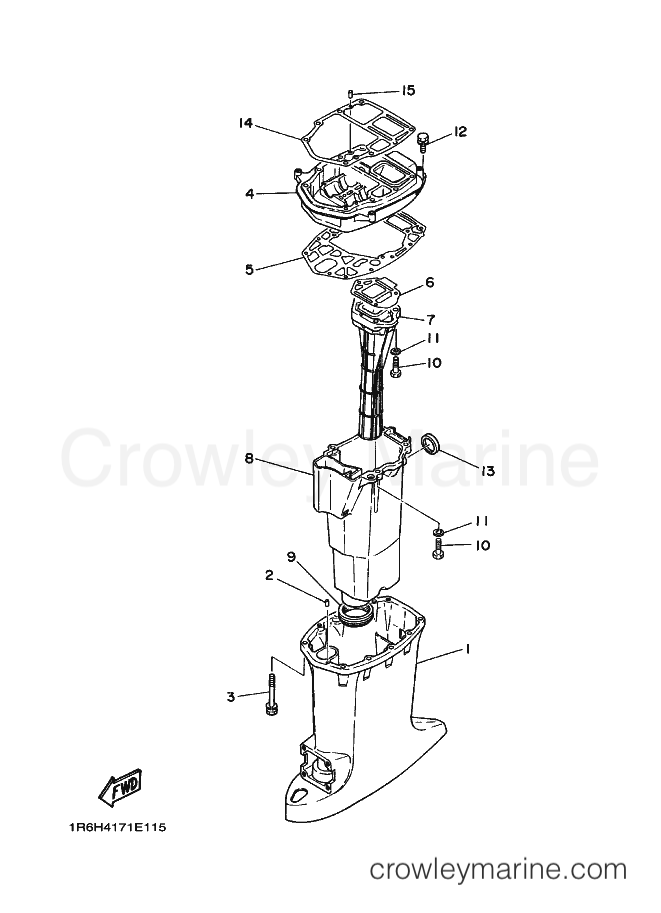 Yamaha Motors 40H (6H4) [030] - UPPER CASING