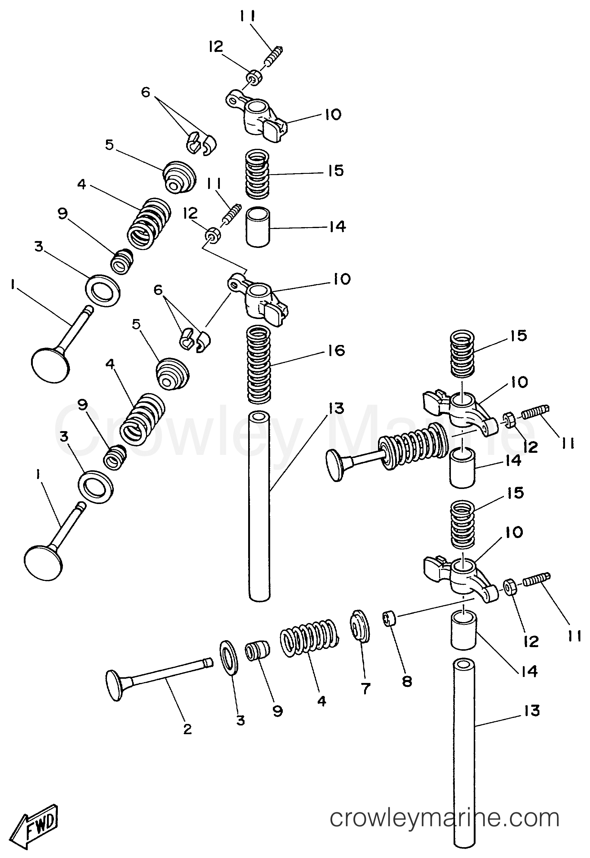 Yamaha Motors F9.9ELRW - VALVE