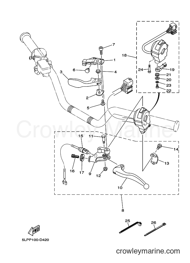 2005 ATV YFM660R - YFM660R (5LPU) [010] - HANDLE SWITCH & LEVER