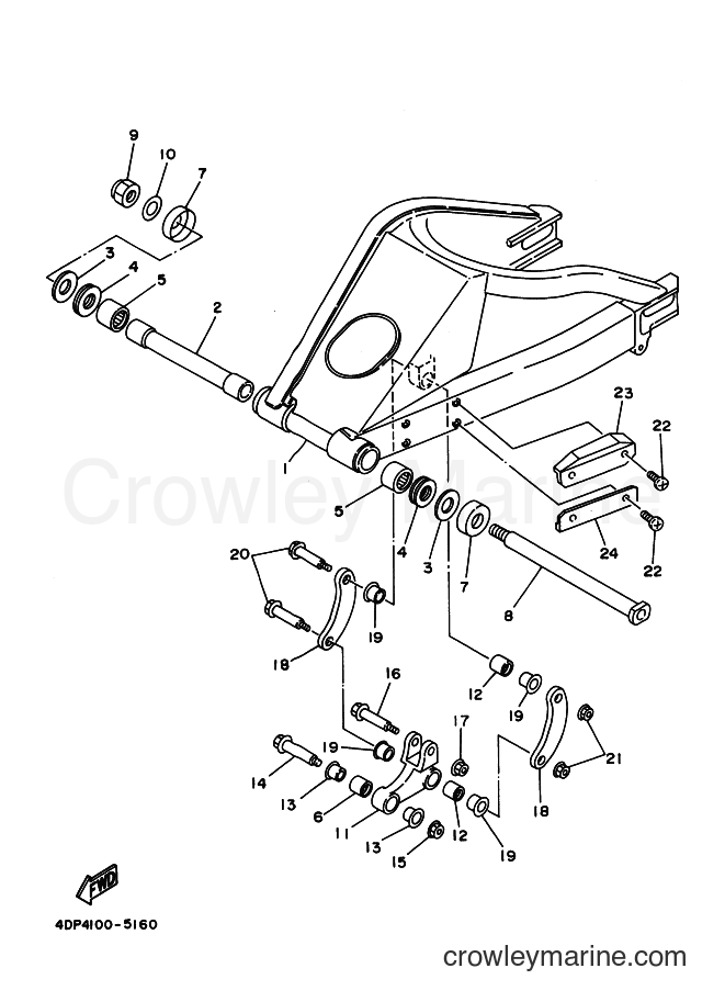 Yamaha Motors TZ250 (4DP4) [010] - REAR ARM