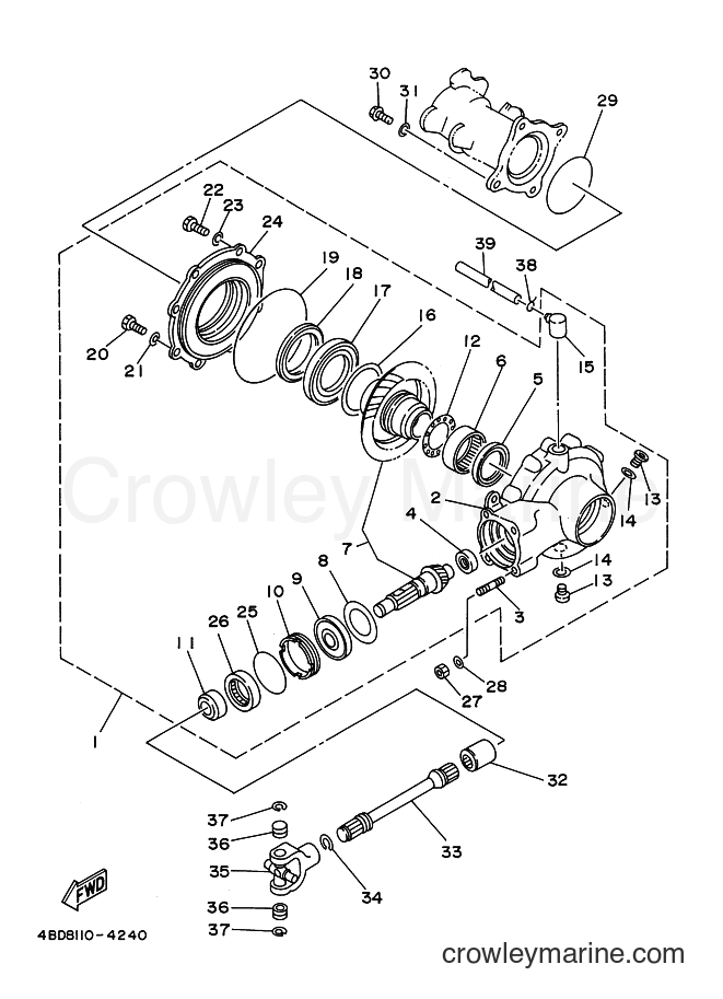 1995 ATV YFB250 - YFB250 (4BDC) [010] - DRIVE SHAFT