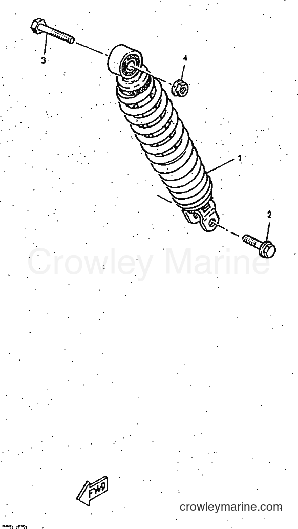 1997 Scooter CW50RSP - CW50RSP (4UR7) [99A] - REAR SUSPENSION