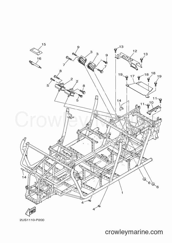 Yamaha Motors YXC700E (2US2) [010] - FRAME