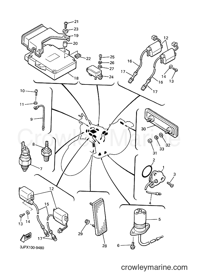 Yamaha Motors VMX12 (5GK5) [010] - ELECTRICAL 1