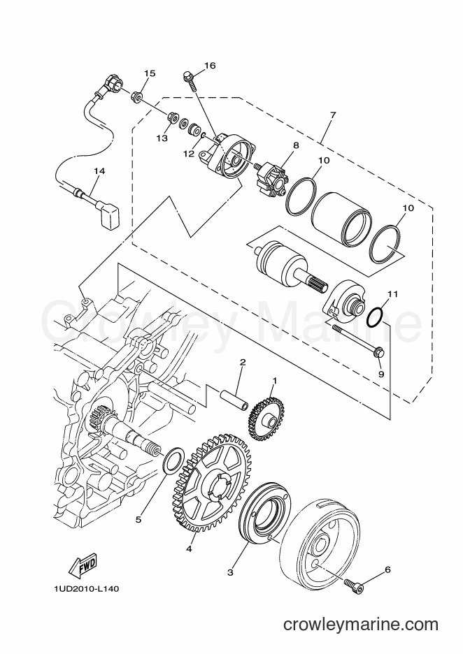 Yamaha Motors XP500 (1UD2) [010] - STARTER