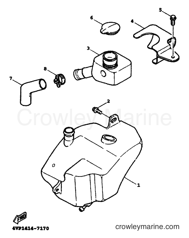 1999 Scooter YW100T - YW100T (5JY1) [010] - OIL TANK