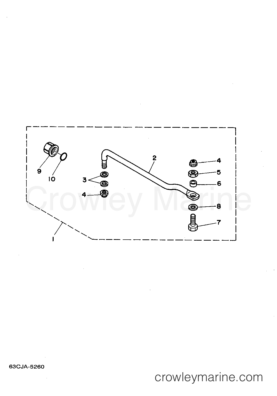 Yamaha Motors 40MLHT - STEERING GUIDE ATTACHMENT