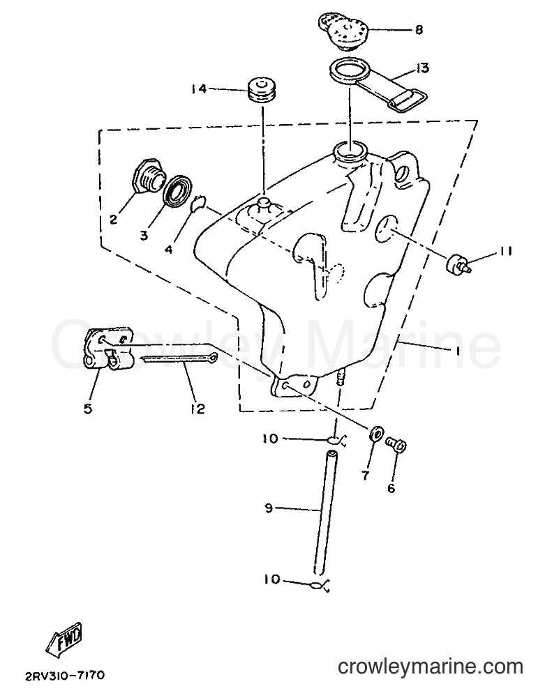 1987 Scooter FS1 - FS1 (2RT) [999] - OIL TANK