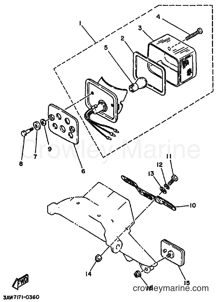 1994 Dirt Bike TW200E - TW200E (3AWK) [010] - TAILLIGHT