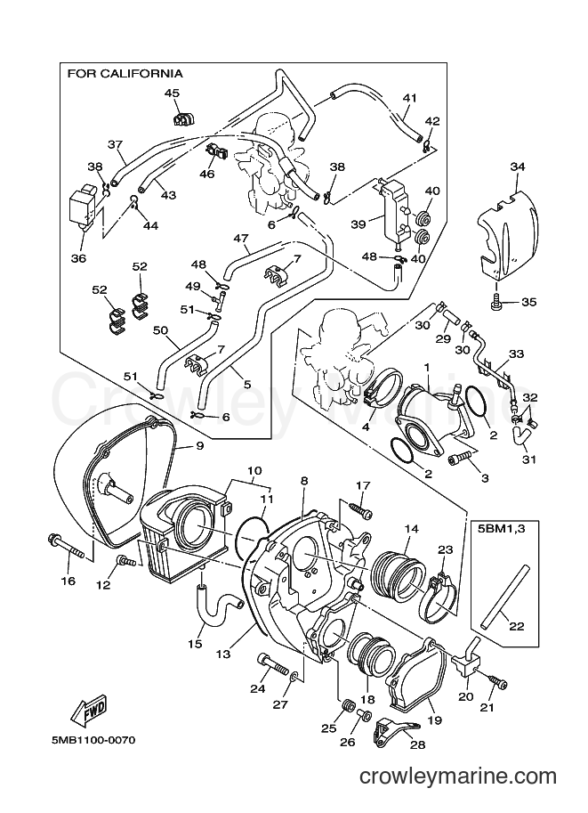 2000 Cruiser XV1600AL - XV1600AL (5MB3) [010] - INTAKE