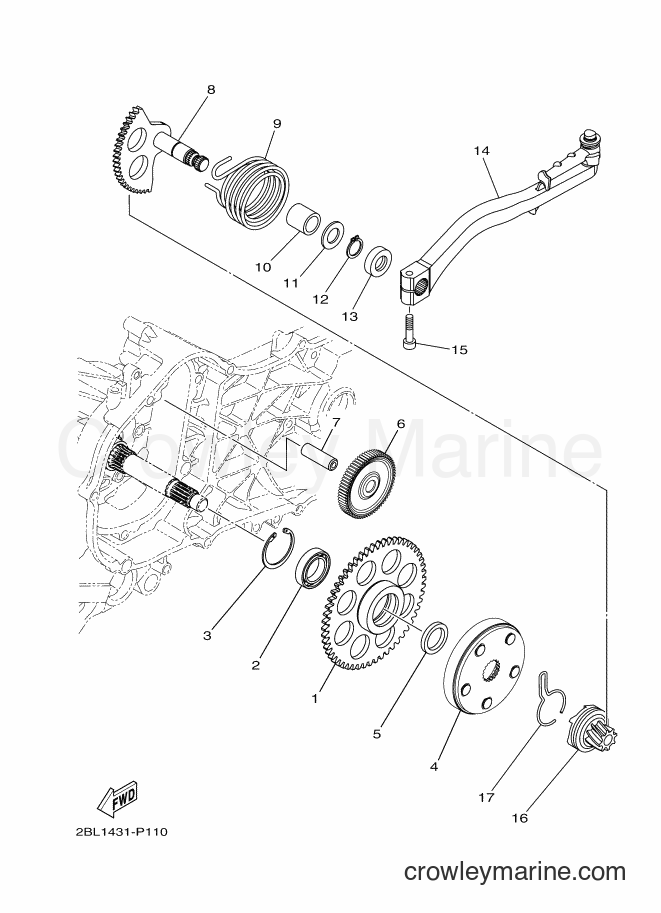 2017 Street Bike LTF125 - LTF125 (2BL9) [010] - STARTER