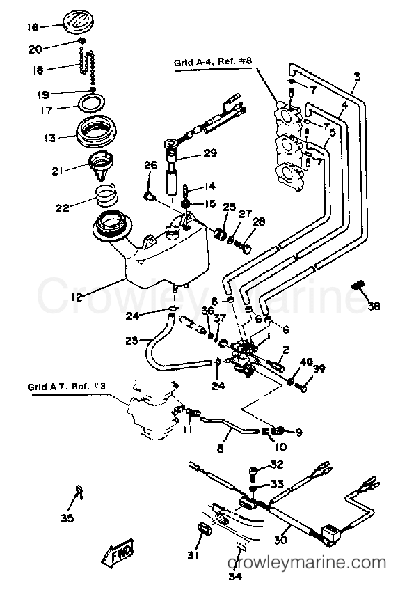 Yamaha Motors 40SN - OIL PUMP