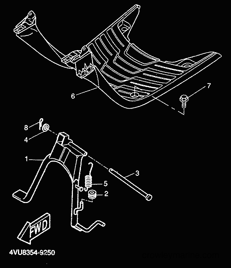 2000 Scooter CW50 - CW50 (5HG4) [010] - STAND & FOOTREST