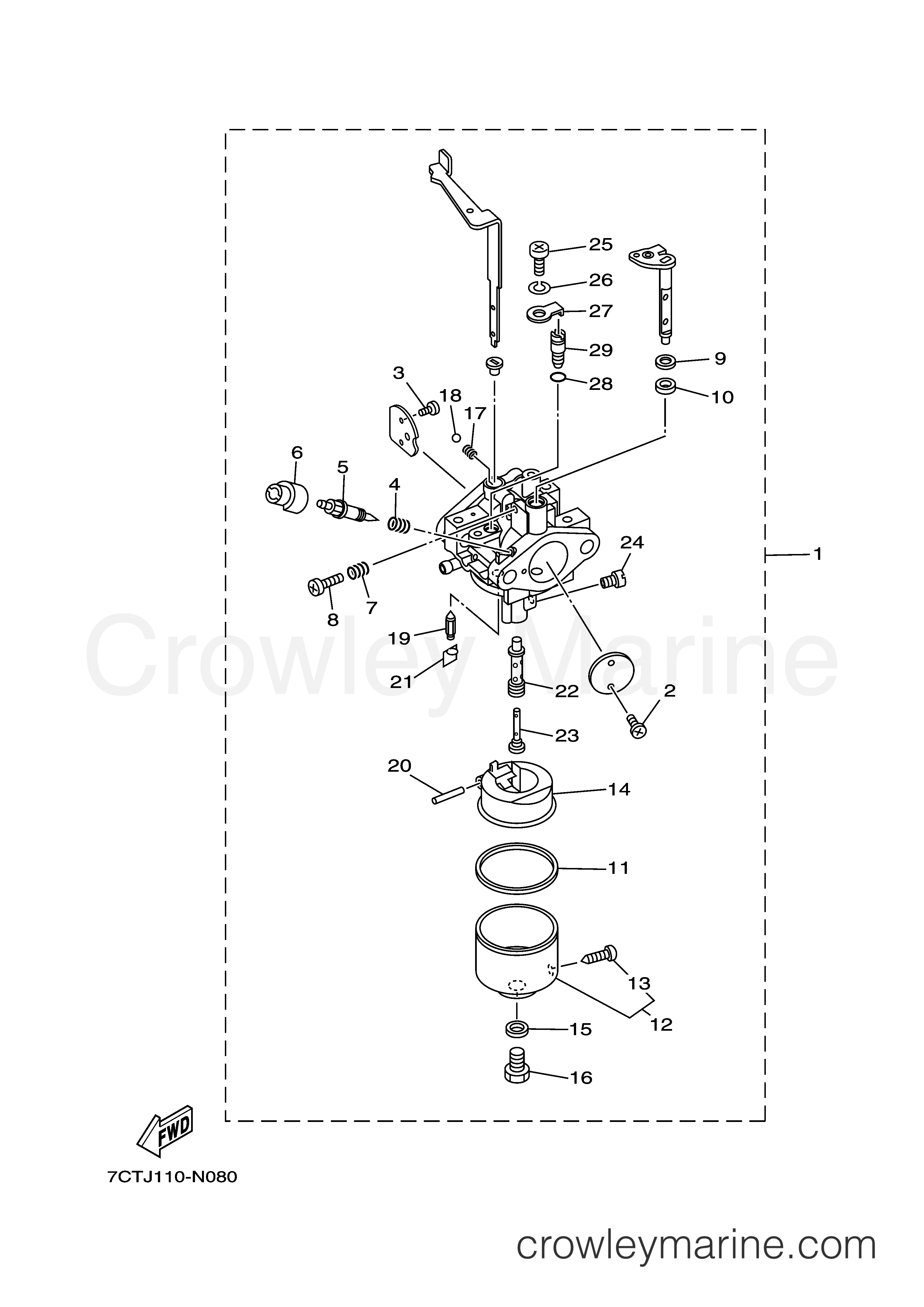 Yamaha Motors MZ360KHID3 - CARBURETOR