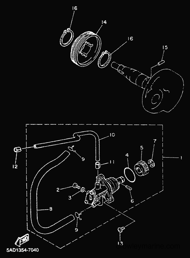 2000 Scooter YN50 - YN50 (5BX5) [010] - OIL PUMP