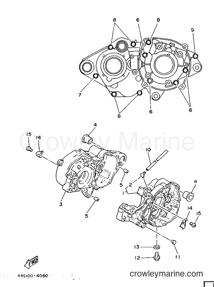 1986 Dirt Bike IT200S - IT200S (1VH) [999] - CRANKCASE