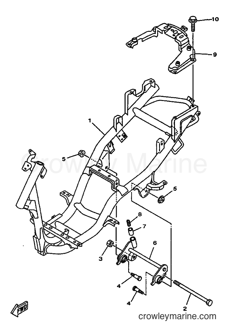 Yamaha Motors YN50 (5BV1) [010] - FRAME