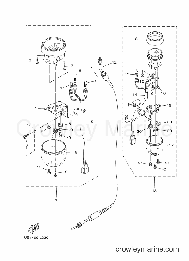 Yamaha Motors AF115C (1UB3) [010] - METER