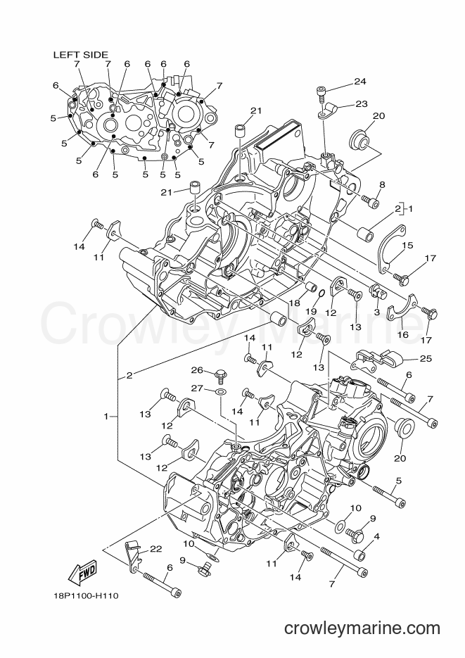 Yamaha Motors YFZ450R (18PH) [010] - CRANKCASE