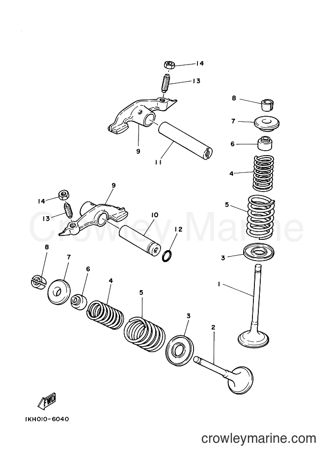 2012 Dirt Bike TT-R230B - TT-R230B (1C6R) [010] - VALVE