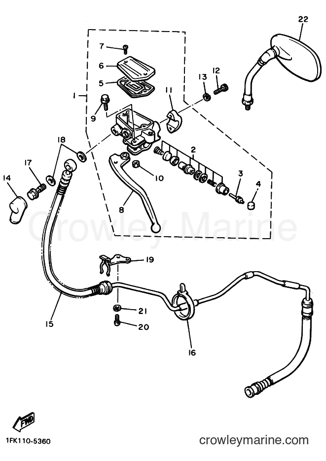 Yamaha Motors VMX12 (3JPF) [010] - FRONT MASTER CYLINDER 2