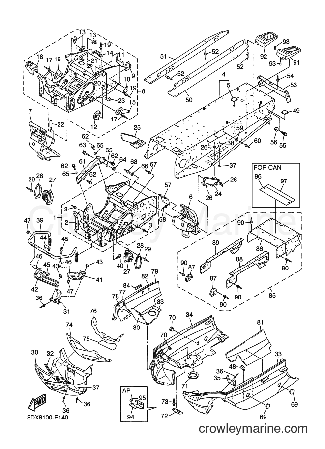 2007 Snowmobile VT500XL - VT500XL (8DX9) [010] - FRAME