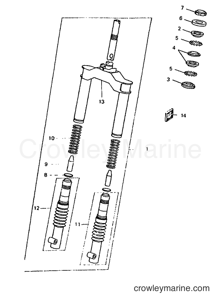 1994 Scooter CW50 - CW50 (3WV4) [999] - FRONT FORK