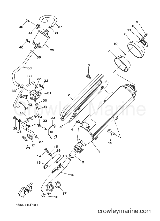 2006 Scooter VP300 - VP300 (1S64) [010] - EXHAUST