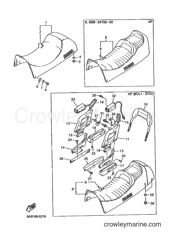 Yamaha Motors VX500ST (8BN2) [020] - SEAT