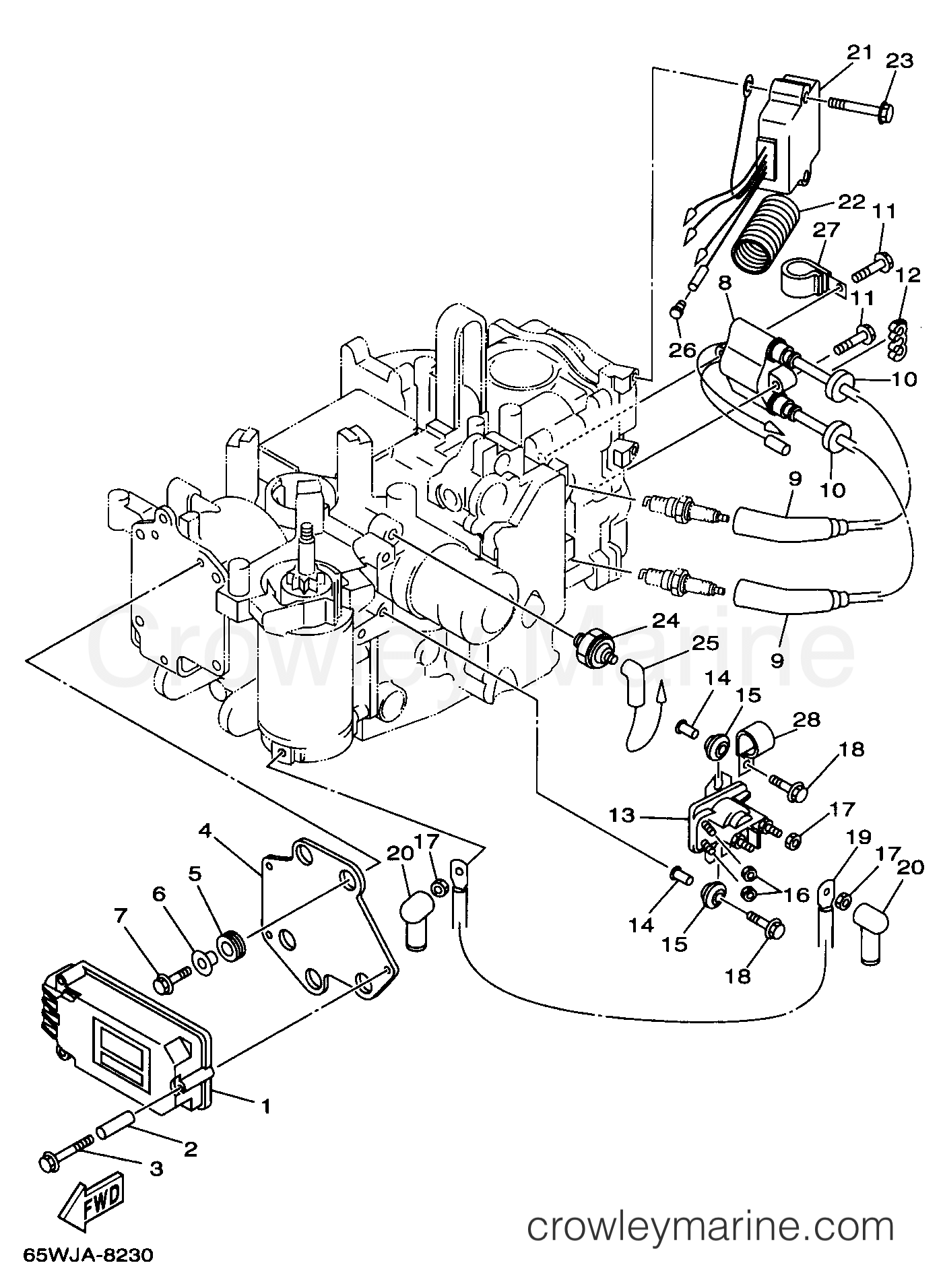 Yamaha Motors F25TLRW - ELECTRICAL 1