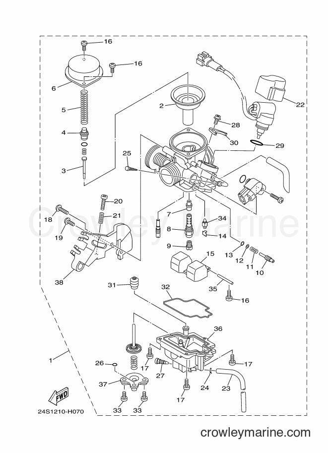 2009 Scooter YW125 - YW125 (1CN1) [010] - CARBURETOR