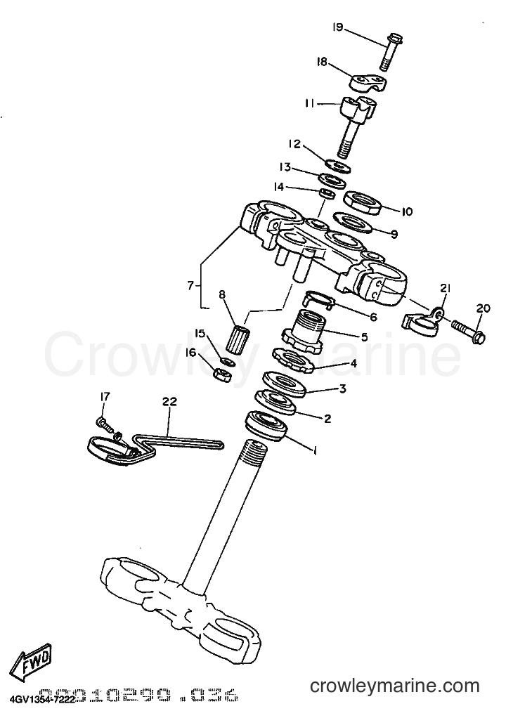 1998 Dirt Bike TT600E - TT600E (4LW4) [010] - STEERING