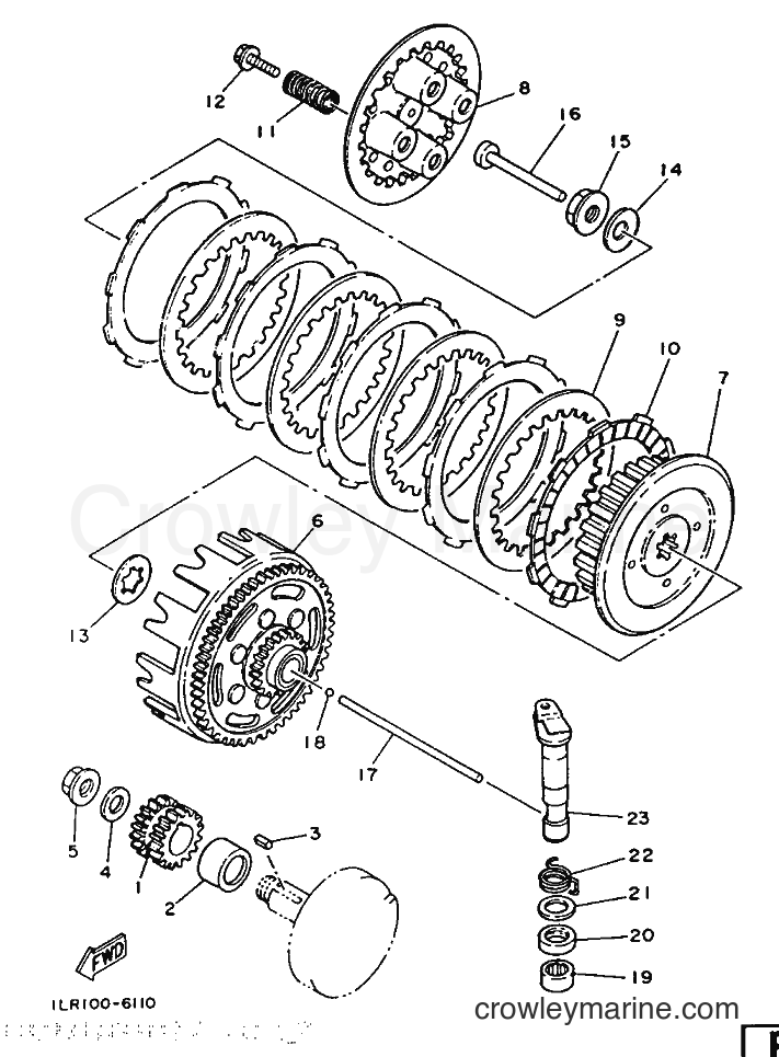 1987 Dirt Bike YZ80 - YZ80 (2JF) [999] - CLUTCH