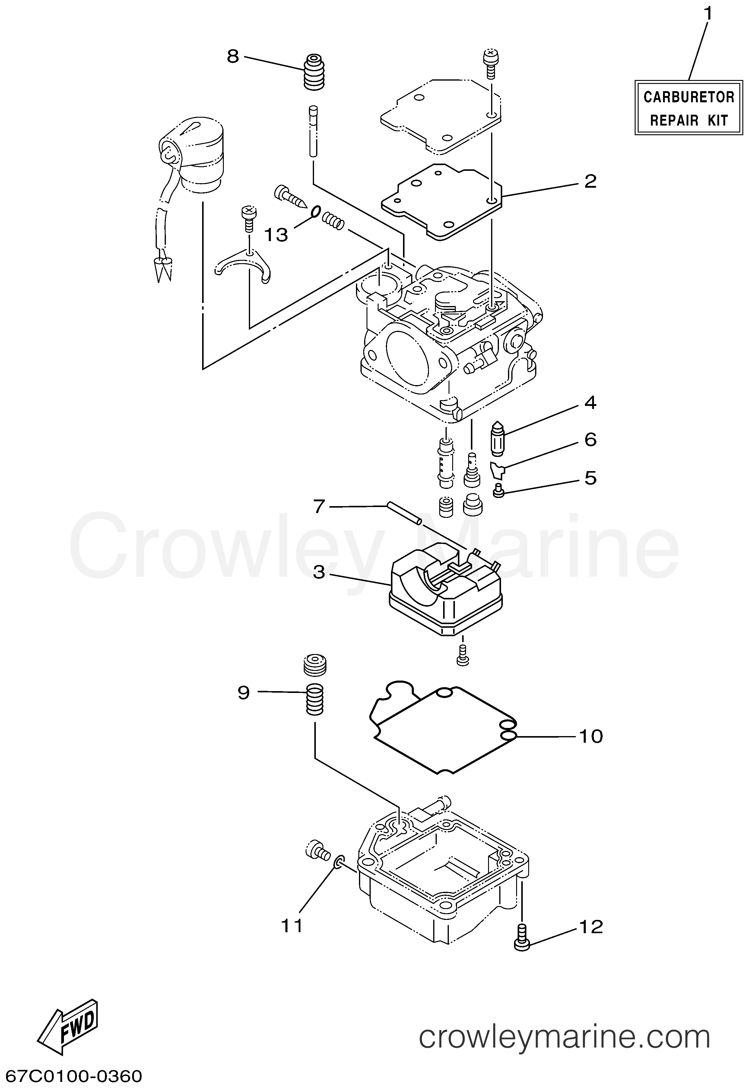 Yamaha Motors F40MLHA - REPAIR KIT 2