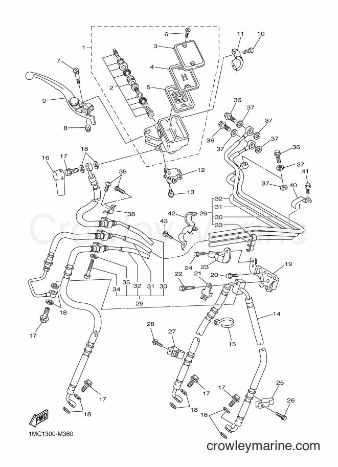 2014 Sport Bike FJR1300A - FJR1300A (1MCA) [010] - FRONT MASTER CYLINDER