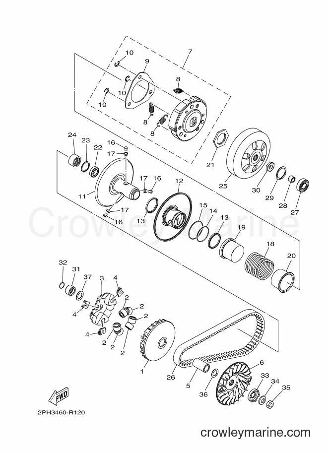 2018 Scooter LNS125-I - LNS125-I (BN12) [010] - CLUTCH