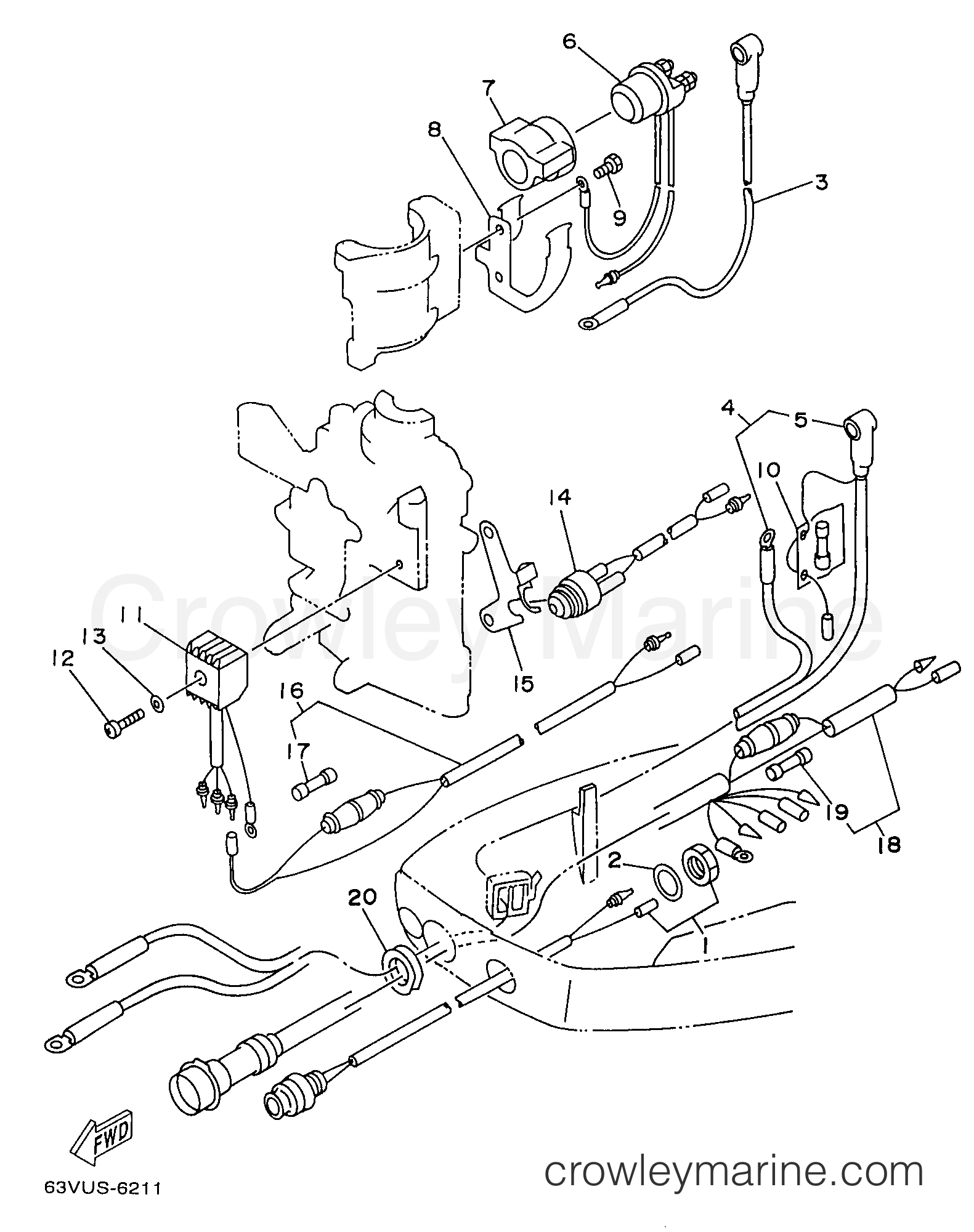 Yamaha Motors 9.9ELRV - ELECTRICAL 2 EH ER